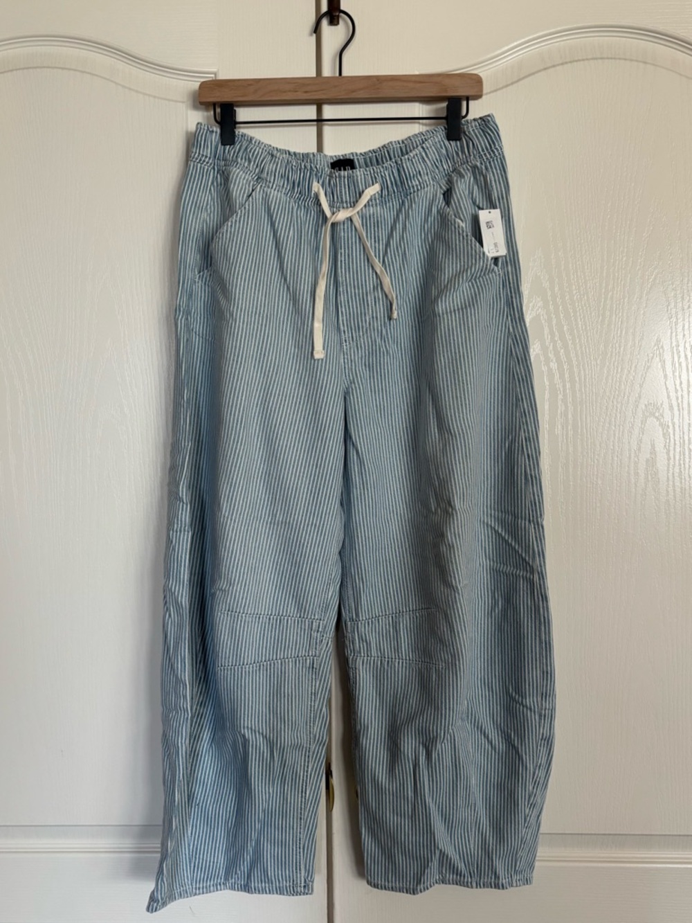 Gap Mid Rise Ultra soft denim Easy Stripe Horseshoe jeans size small NEW! - Picture 7 of 13
